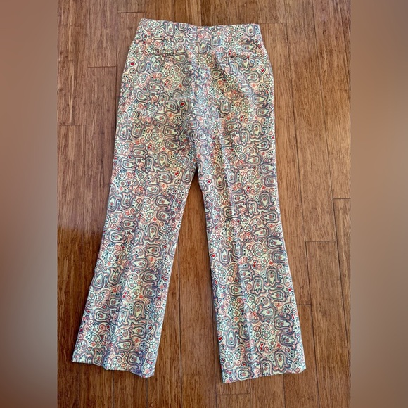 Vintage 1960s Izod of London Yellow Paisley Men's Slacks Adjustable 32” Waist - Picture 9 of 13